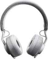 stay active with adidas rpt-01 on-ear wireless bluetooth sport headphones in light grey logo