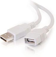 🔌 высококачественный usb-кабель c2g с длинным разъемом, usb a to a, 2m, белый - cables to go 19018 логотип