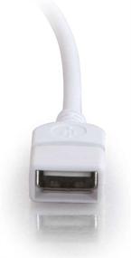 img 1 attached to 🔌 Высококачественный USB-кабель C2G с длинным разъемом, USB A to A, 2M, белый - Cables to Go 19018