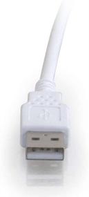 img 2 attached to 🔌 Высококачественный USB-кабель C2G с длинным разъемом, USB A to A, 2M, белый - Cables to Go 19018