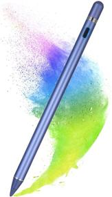 img 4 attached to 🖊️ Blue Stylus Pen for Touch Screens - Active Digital Pencil Fine Point, Compatible with iPhone, iPad, and Other Tablets