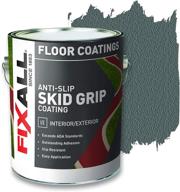 🎨 fixall skid grip anti-slip paint: 100% acrylic skid-resistant textured coating - slate color, 1 gallon logo