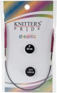 🧶 высококачественные круглые спицы knitter's pride dreamz - 9 дюймов, фиксированный размер 6/4 мм. логотип