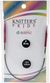 img 2 attached to 🧶 Высококачественные круглые спицы Knitter's Pride Dreamz - 9 дюймов, фиксированный размер 6/4 мм.