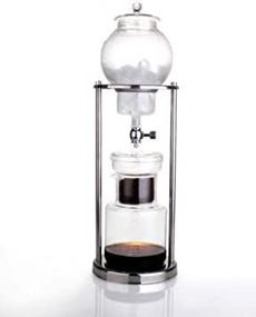 img 1 attached to ☕ NISPIRA Stainless Steel & Borosilicate Glass Luxury Ice Cold Brew Dripper Coffee Maker - 1000 ml Silver