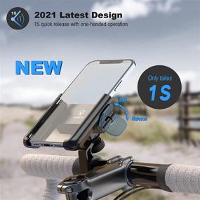 img 3 attached to 🚲 Visnfa 360° Rotatable Bike Phone Mount - Universal Bicycle Motorcycle Scooter Accessories Handlebar Phone Clip / Holder for Smartphones 3.5-7.0 inches