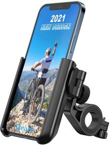 img 4 attached to 🚲 Visnfa 360° Rotatable Bike Phone Mount - Universal Bicycle Motorcycle Scooter Accessories Handlebar Phone Clip / Holder for Smartphones 3.5-7.0 inches