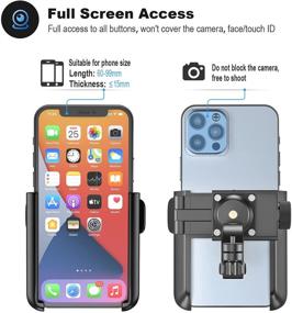 img 2 attached to 🚲 Visnfa 360° Rotatable Bike Phone Mount - Universal Bicycle Motorcycle Scooter Accessories Handlebar Phone Clip / Holder for Smartphones 3.5-7.0 inches