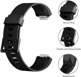 img 3 attached to Tobfit Sport Bands: Stylish Accessories Strap for Fitbit Inspire HR/Inspire/Ace 2 Fitness Tracker - Perfect for Women & Men, Available in Small & Large Sizes