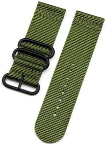 img 3 attached to 🔋 Digit.Tail Sport Military Nylon Replacement Bands for Garmin Fenix 3 / 3 HR / 5X Smart Watch – Universal 26mm Watch Strap with Pins and Removal Tools (Green)