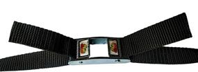 img 3 attached to 🔒 Strapworks Double-Sided Webbing Buckle - TwoCam Metal Cam, 1 Inch, Black - 2 Pack