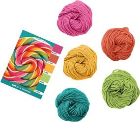 img 3 attached to Яркая пряжа Vibrant Lollypop Whirl от Caron X Pantone - Обнаружьте изысканное сочетание цветов!