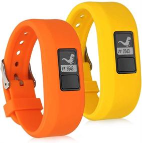 img 4 attached to Kwmobile Watch Strap Set Compatible With Garmin Vivofit Jr Wearable Technology