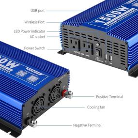 img 1 attached to KINVERCH 1500W Pure Power Inverter
