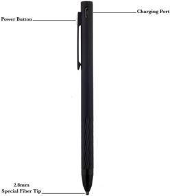 img 3 attached to Стилус-ручка SyPen Black Active Touchscreen: точный тонкий наконечник, зажим для кармана и заменяемый наконечник - работает с планшетами, iPad и смартфонами