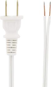 img 1 attached to Versatile 8-Foot White Lamp Electrical Cord for DIY Projects and Crafts