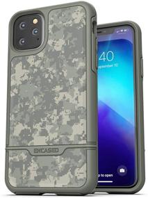 img 1 attached to 📱 Encased iPhone 11 Pro Max Belt Clip Holster Case (2019 Rebel Armor) - Heavy Duty Protection and Convenient Holder in Camo Green