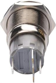 img 2 attached to ⚙️ Quentacy 19mm 2 Position Latching Rotary Toggle Switch SPST On/Off Round Select Switch with Wire Socket Angel Eye Blue LED Light, 12V DC