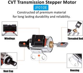 img 3 attached to 🚗 Высококачественный шаговый двигатель CVT-трансмиссии для Nissan Altima Maxima Murano: JF010E RE0F09A RE0F09B 3.5L