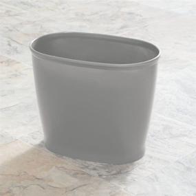 img 2 attached to MDesign Plastic Wastebasket Container Bathroom Bath in Bathroom Accessories