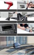 enhance car functionality with 99parts auto black 🚗 shark fin roof mount fm/am radio antenna aerial universal fit logo