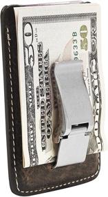 img 4 attached to 👜 Full Leather Slim Metal Wallet - Co Wallet Front Wallet