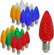 🍓 multicolor c9 strawberry christmas bulb pack of 25 logo