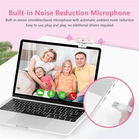 img 2 attached to NexiGo N660P 1080P 60FPS Webcam with Software Control, Dual Microphone & Cover, Autofocus, HD USB Computer Web Camera, Pink - Enhance Your OBS/Zoom/Skype/FaceTime/Teams/Twitch Experience