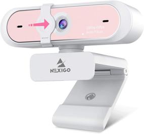 img 4 attached to NexiGo N660P 1080P 60FPS Webcam with Software Control, Dual Microphone & Cover, Autofocus, HD USB Computer Web Camera, Pink - Enhance Your OBS/Zoom/Skype/FaceTime/Teams/Twitch Experience