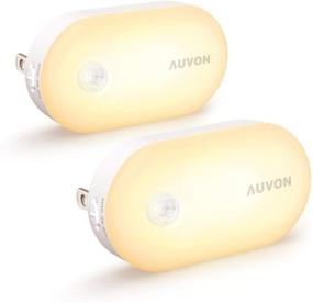 img 4 attached to 🔦 AUVON Dimmable (1-120lm) Motion Sensor Night Light, Plug in Smart Nightlight Perfect for Bathroom, Hallway, Kitchen, Garage, Toilet, 2 Pack