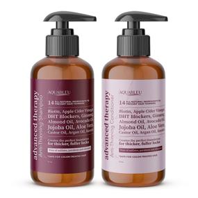 img 4 attached to 🌿 Aquableu’s Advanced Therapy Anti-Thinning Shampoo and Conditioner Set with 14 Natural Ingredients - Moisturize, Strengthen, and Combat Hair Thinning