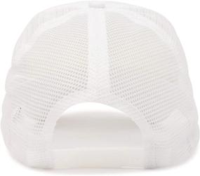 img 2 attached to Lightweight Trucker Hat Mesh Cap with Adjustable Strap and Small Braid - Solid Color Options