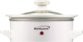 img 1 attached to 🥘 Brentwood 1.5 Quart White Slow Cooker: Efficient and Reliable Cooking Appliance