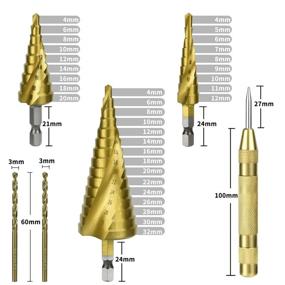 img 3 attached to BAYTORY Titanium Automatic Drilling Aluminum