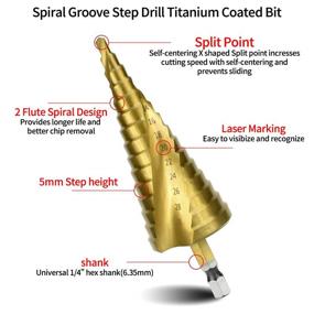 img 2 attached to BAYTORY Titanium Automatic Drilling Aluminium