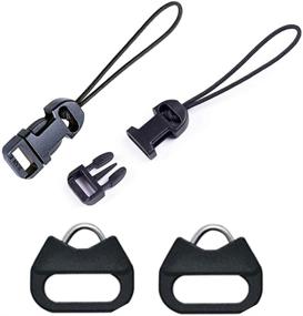 img 4 attached to Quick Release Camera Strap for Canon, Nikon, Sony Cameras 📷 & More - QD Loops Connector, Triangle Split Ring Hook (2 Sets)