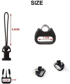 img 3 attached to Quick Release Camera Strap for Canon, Nikon, Sony Cameras 📷 & More - QD Loops Connector, Triangle Split Ring Hook (2 Sets)