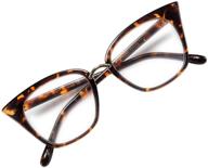 👓 wanwan women's cat eye reading glasses - trendy frame, large size, high-quality readers logo