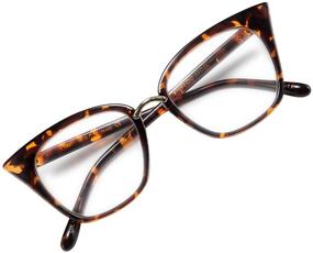 img 4 attached to 👓 WANWAN Women's Cat Eye Reading Glasses - Trendy Frame, Large Size, High-Quality Readers