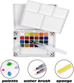 img 2 attached to Kalolary Color Watercolor Set Refillable