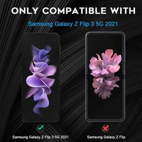 img 2 attached to 📱 Улучшенные защитные пленки Orzero TPU для Samsung Galaxy Z Flip 3 5G: Полное покрытие, беспузырчатая установка, пожизненная замена