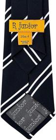 img 1 attached to 👔 British Striped Microfiber Pre-Tied Boys' Neckties by Retreez - Stylish Accessories