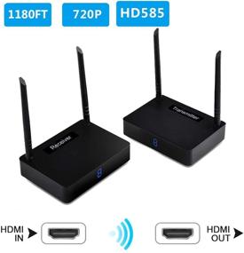 img 3 attached to 📶 Measy HD585 Wireless HD Extender Kit with 1150ft Long Range, IR Remote Control Extension, and 576P Compatibility