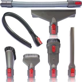 img 4 attached to Dryer Cleaning Tool & Vacuum Attachments with Flexible Extension Hose for Dyson V11 V10 V8 V7, Household Cleaning Kit Dust Brush and Vacuum Cleaner Accessories (Includes Dryer Cleaning Tool)