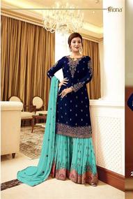 img 3 attached to Delisa Indian Pakistani Sharara Salwar Women's Clothing