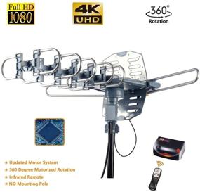 img 3 attached to 📡 2020 Updated McDuory Digital Outdoor Antenna - Long Range 360° Rotation VHF UHF HDTV Signal with Infrared Remote Controller for 2 TVs