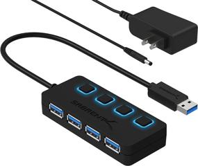 img 4 attached to 🔌 Sabrent 4-Port USB 3.0 Hub with LED Power Switches & 5V/2.5A Adapter - HB-UMP3