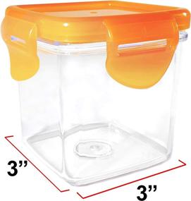 img 1 attached to 🔪 Nutrichopper 2-Pack with Airtight Locking Lid, Transparent Container, Dishwasher Safe, Food Grade Acrylic - As Seen On TV