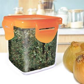 img 2 attached to 🔪 Nutrichopper 2-Pack with Airtight Locking Lid, Transparent Container, Dishwasher Safe, Food Grade Acrylic - As Seen On TV