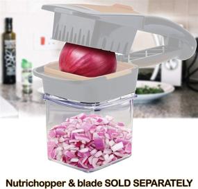 img 3 attached to 🔪 Nutrichopper 2-Pack with Airtight Locking Lid, Transparent Container, Dishwasher Safe, Food Grade Acrylic - As Seen On TV